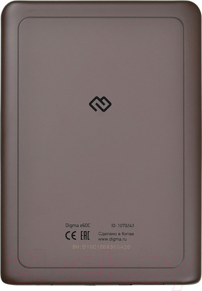 Изображение товара Электронная книга Digma E60C (коричневый)