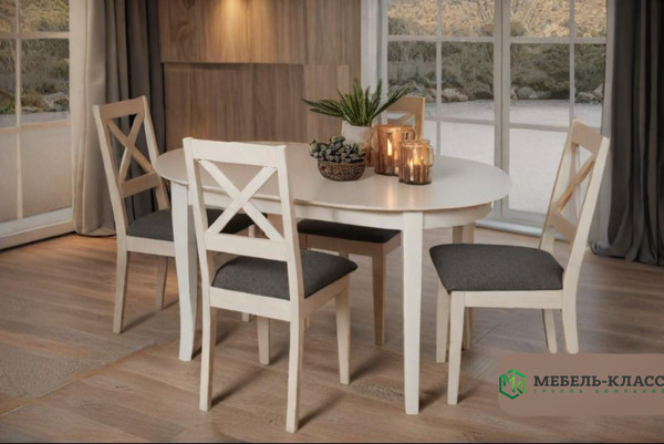 Изображение товара Обеденный стол Мебель-Класс Кронос (Cream White)