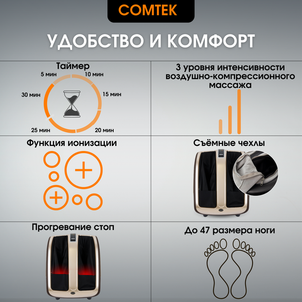 Изображение товара Массажер электронный Comtek 6300С (золото)