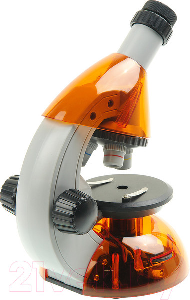 Изображение товара Микроскоп оптический Микромед Атом 40x-640x / 27389 (апельсин)