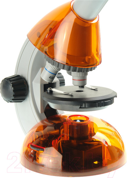Изображение товара Микроскоп оптический Микромед Атом 40x-640x / 27389 (апельсин)