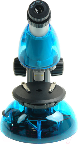 Изображение товара Микроскоп оптический Микромед Атом 40x-640x / 27388 (лазурь)