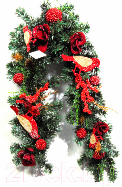 Изображение товара Гирлянда еловая Merry Bear E36-20E007 (1.2м, с шишками)