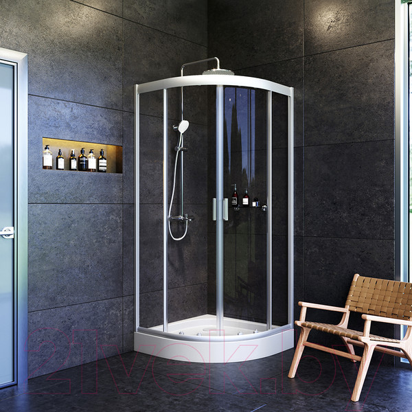 Изображение товара Душевой уголок AM.PM Gem W90G-401-100WT