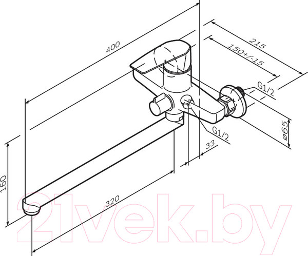Изображение товара Смеситель AM.PM Gem F90A90000