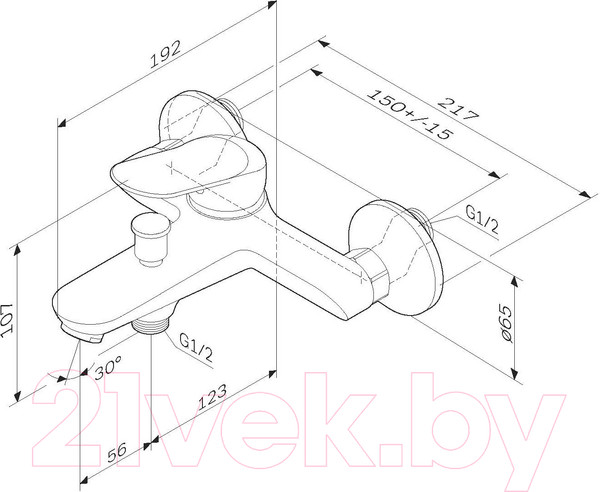 Изображение товара Смеситель AM.PM Sunny F85C10000
