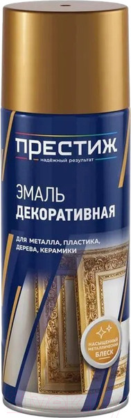 Изображение товара Эмаль ПРЕСТИЖ Эффект Металлик (425мл, хром)