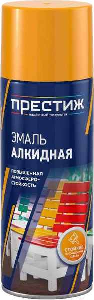 Изображение товара Эмаль ПРЕСТИЖ Алкидная универсальная (425мл, темно-серый)