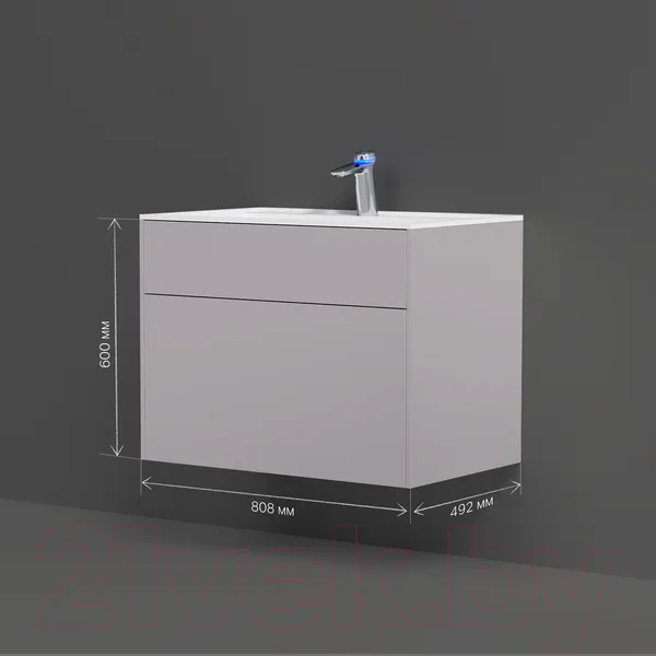 Изображение товара Тумба под умывальник AM.PM Inspire V2.0 M50AFHX0803EGM