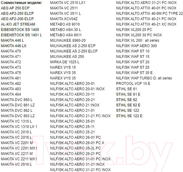 Изображение товара Комплект пылесборников для пылесоса Gepard GP90073-115 (5шт)