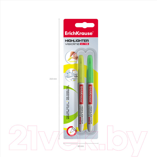 Изображение товара Текстовыделитель Erich Krause Visioline V-15 / 30972