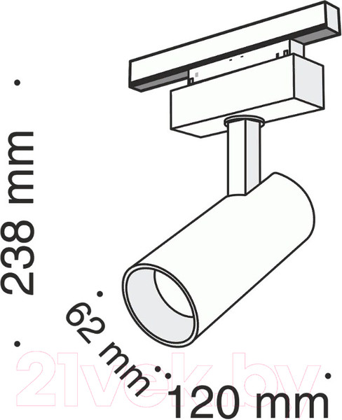 Изображение товара Трековый светильник Maytoni TR019-2-15W3K-B