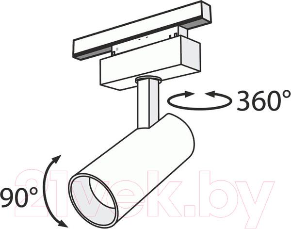 Изображение товара Трековый светильник Maytoni TR019-2-15W3K-B