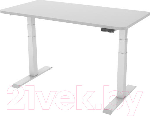 Изображение товара Стол с подъемным механизмом Smartstol Slim 160x80x1.8 (белый/серый камень)