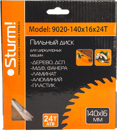 Изображение товара Пильный диск Sturm! 9020-140-16-24T