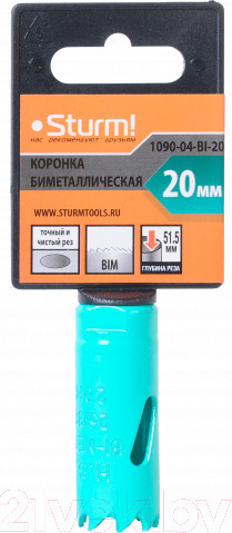 Изображение товара Коронка Sturm! 1090-04-BI-20