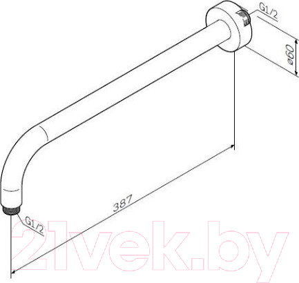 Изображение товара Душевой кронштейн AM.PM F0500701