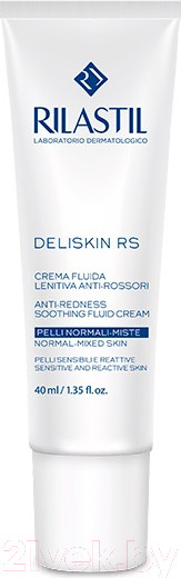 Изображение товара Крем для лица Rilastil Deliskin RS успокаив. против покрасн. для норм. и комбин. кожи (40мл)