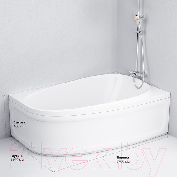 Изображение товара Ванна акриловая AM.PM Like R W80A-170R110W-A