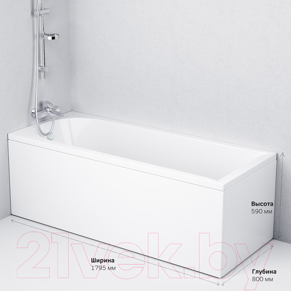 Изображение товара Ванна акриловая AM.PM Spirit W72A-180-080W-A2