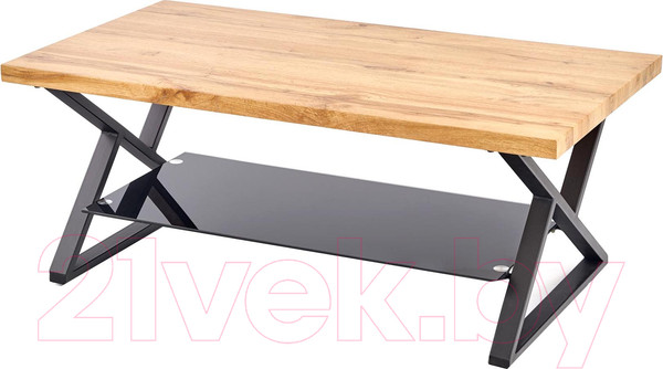 Изображение товара Журнальный столик Halmar Xena Prostokat (натуральный дуб/черный)