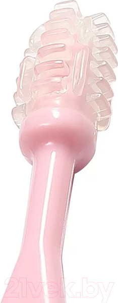 Изображение товара Набор зубных щеток для новорожденных BabyOno 550 (3шт, розовый)