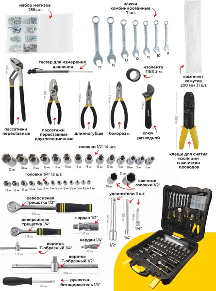 Изображение товара Универсальный набор инструментов WMC Tools 40400(48123)