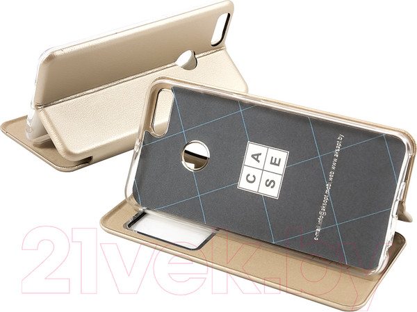 Изображение товара Чехол-книжка Case Round Edge для Mi A1 Mi5X (золото)