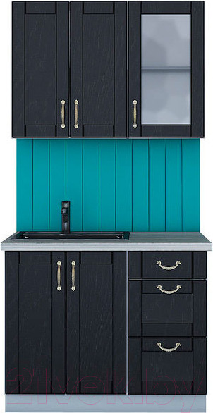 Изображение товара Кухонный гарнитур Интерлиния Мила Крафт 1.0 (дуб английский)