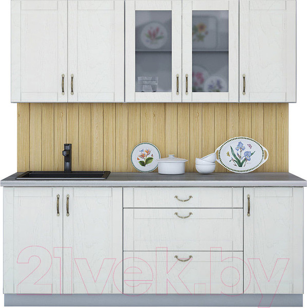 Изображение товара Кухонный гарнитур Интерлиния Мила Крафт 2.0Б (дуб полярный)