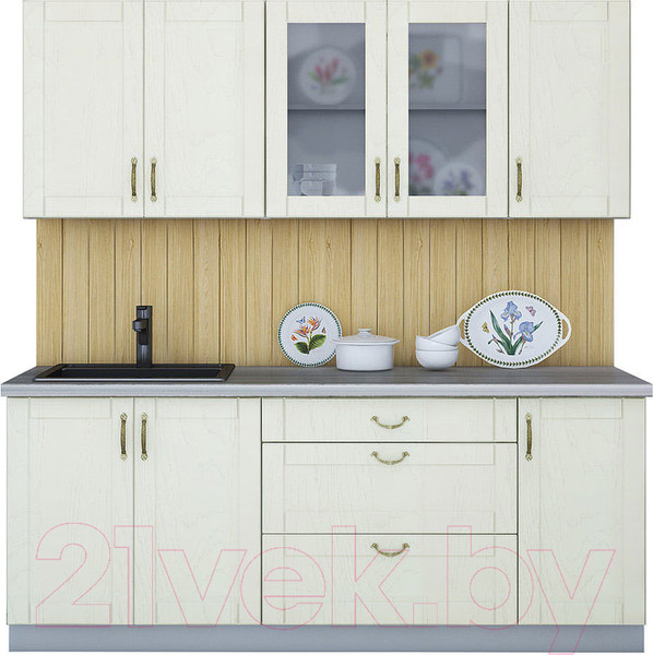 Изображение товара Кухонный гарнитур Интерлиния Мила Крафт 2.0Б (дуб снежный)