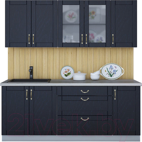 Изображение товара Кухонный гарнитур Интерлиния Мила Крафт 2.0Б (дуб королевский)