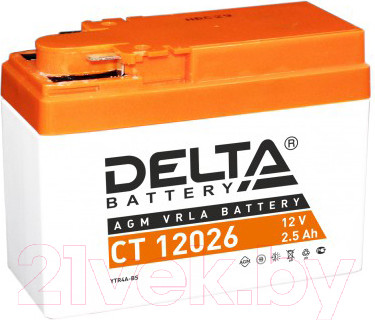 Изображение товара Мотоаккумулятор DELTA AGM СТ 12026 / YTX4A-BS (2.5 А/ч)