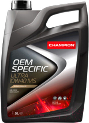 Изображение товара Моторное масло Champion OEM Specific Ultra MS 10W40 / 8208010 (5л)