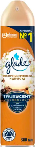 Изображение товара Освежитель воздуха Glade Восточные пряности и дерево уд (300мл)