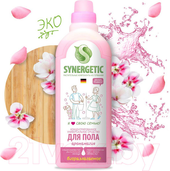 Изображение товара Чистящее средство для пола Synergetic Биоразлагаемое. Аромамагия (750мл)
