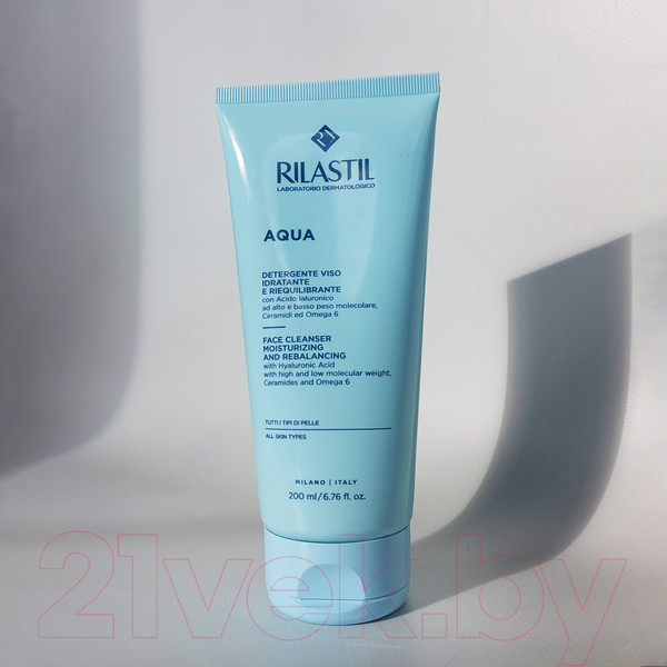 Изображение товара Гель для умывания Rilastil Aqua очищающий увлажняющий (200мл)