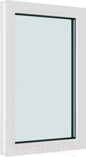 Изображение товара Окно ПВХ Brusbox Одностворчатое Глухое 2 стекла (1100x700x60)