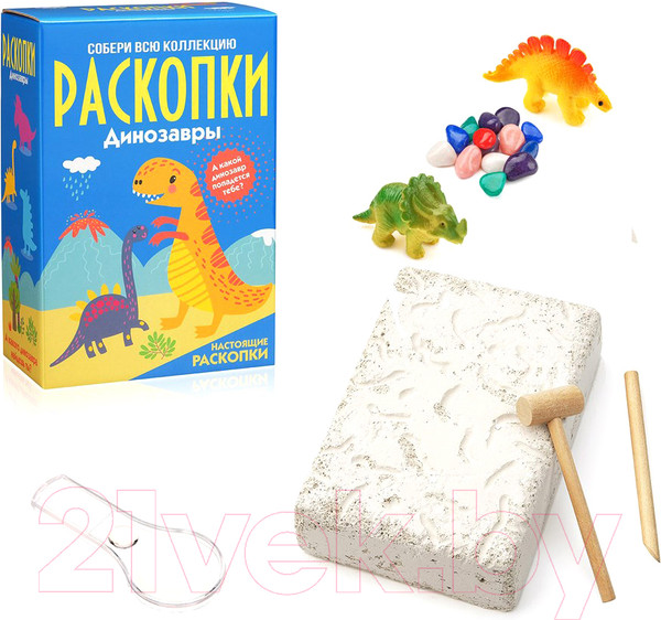 Изображение товара Научная игра Bumbaram Набор для проведения раскопок. Динозавры / Dig-11