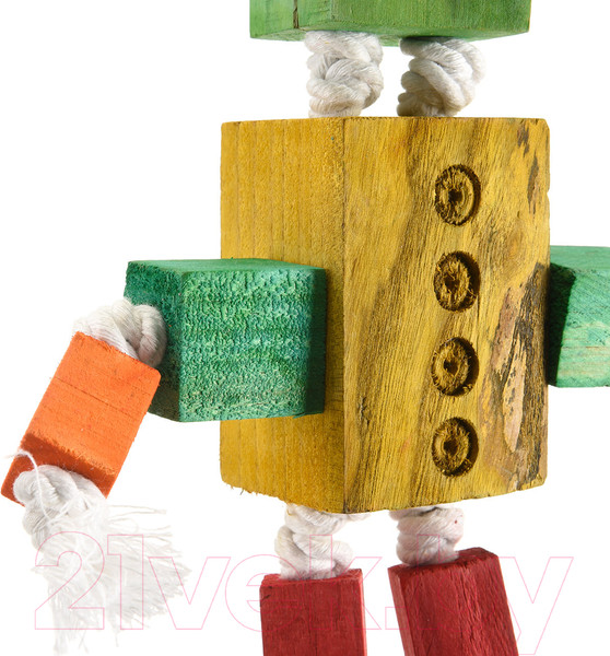 Изображение товара Игрушка для птиц Happy Bird Деревянный робот / H75012