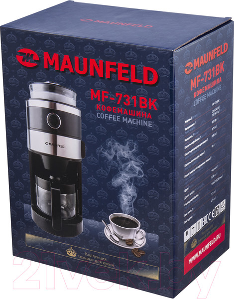 Изображение товара Капельная кофеварка Maunfeld MF-731BK