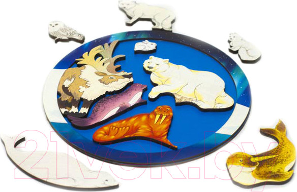 Изображение товара Развивающая игрушка Нескучные игры Северный полюс. Зоопазл / 8276