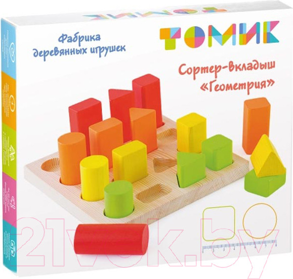 Изображение товара Сортер Томик Сортер-Вкладыш. Геометрия / 1-94