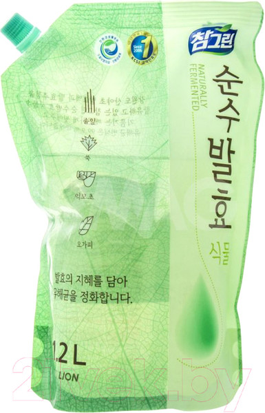 Изображение товара Средство для мытья посуды Lion Горные травы Chamgreen Pure Fermentation (1.2л)