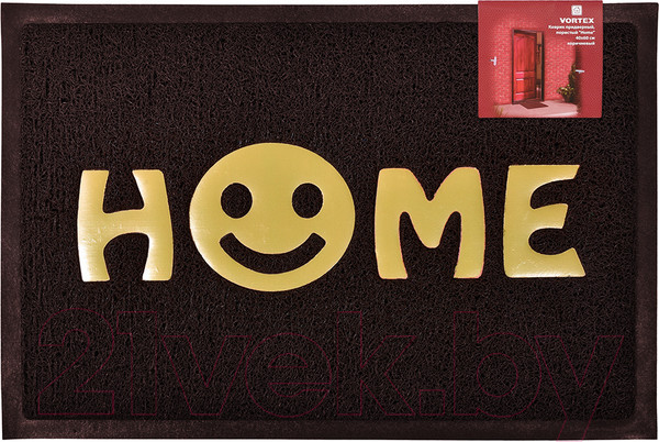 Изображение товара Коврик грязезащитный VORTEX Home 40x60 / 22405 (коричневый)