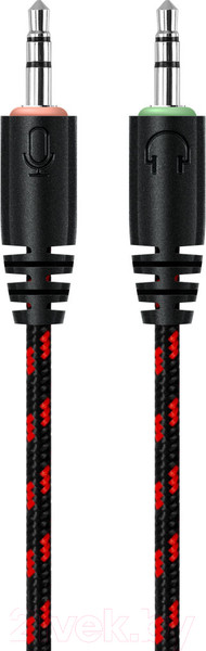Изображение товара Наушники-гарнитура Defender Scrapper 500 / 64500 (красный/черный)