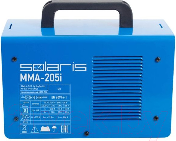 Изображение товара Инвертор сварочный Solaris MMA-205i