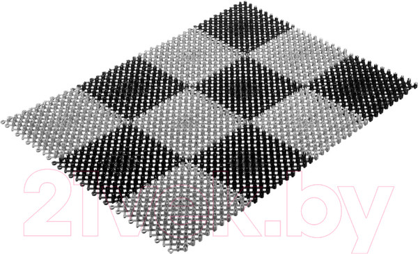 Изображение товара Коврик грязезащитный VORTEX Травка 42x56 / 23005 (черно-серый)