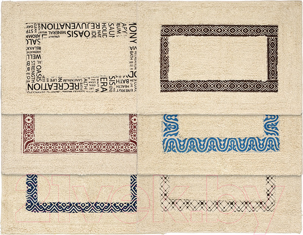 Изображение товара Коврик для ванной VORTEX Орнамент / 20200 (40x60)