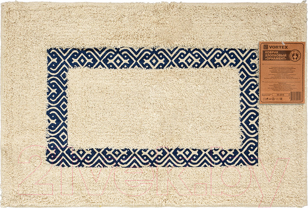 Изображение товара Коврик для ванной VORTEX Орнамент / 20200 (40x60)